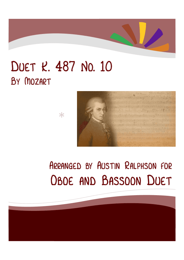 Mozart K. 487 No. 10 - oboe and bassoon duet (arr. Austin Ralphson)