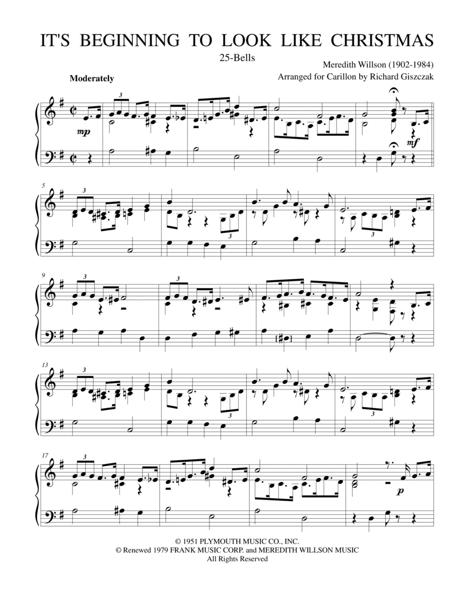 It's Beginning To Look Like Christmas (arr. Richard Giszczak)