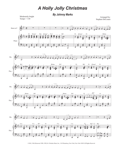 A Holly Jolly Christmas (arr. Stephen DeCesare)
