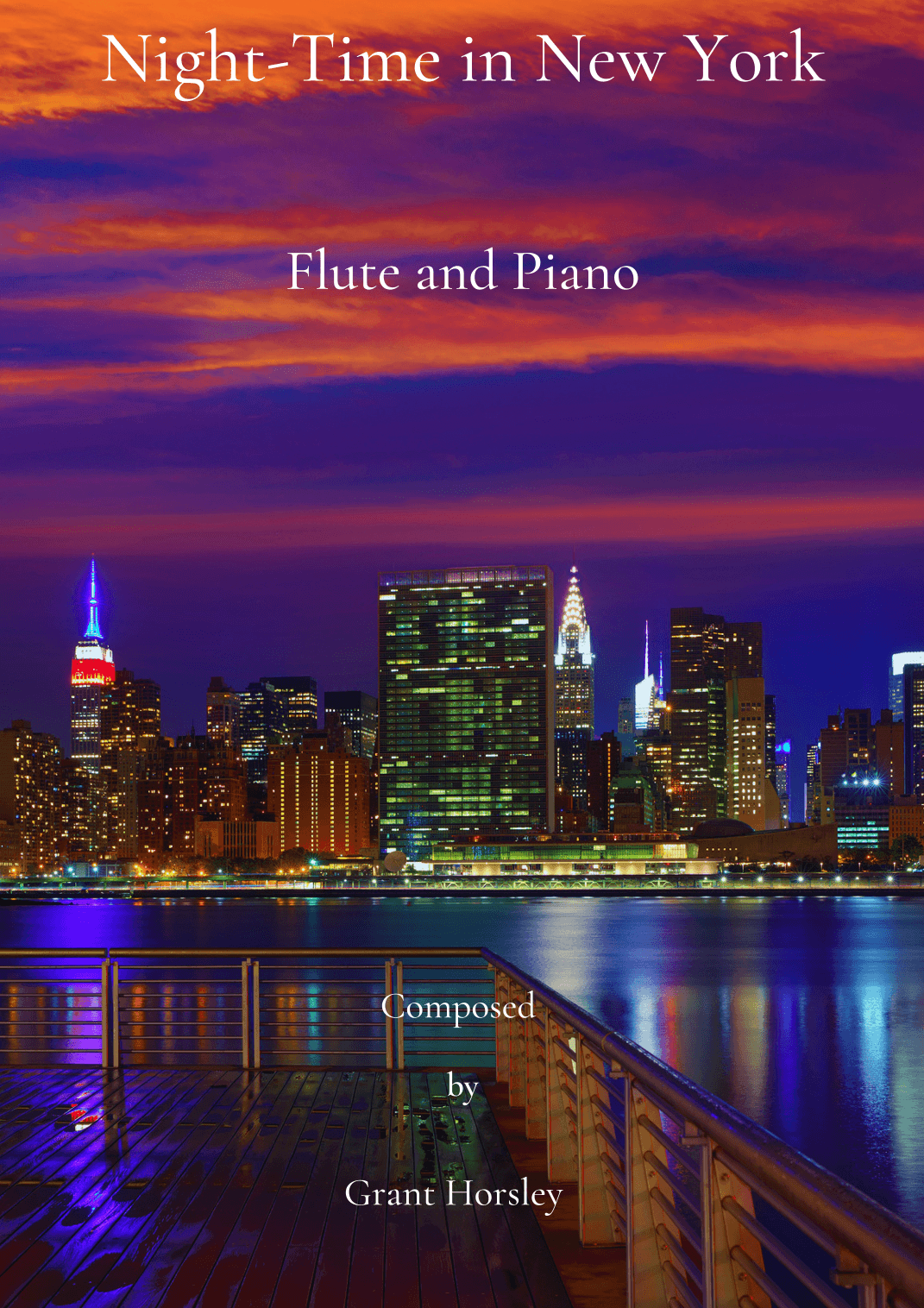 Night-Time in New York. A Blue Waltz for Flute and Piano