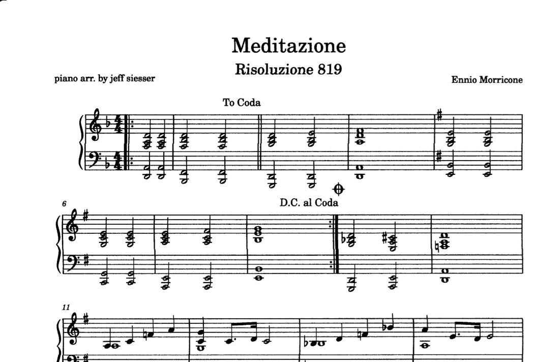 Risoluzione 819 Background Cues (arr. jeff siesser)