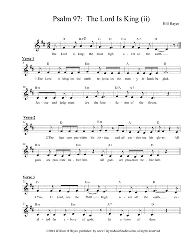Psalm 97:  The Lord Is King (ii)