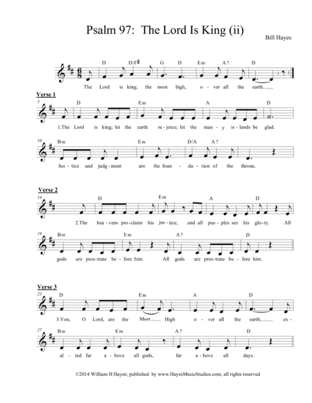 Psalm 97:  The Lord Is King (ii)