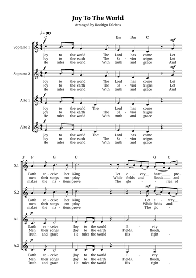 Joy To The World (arr. Rodrigo Faleiros)