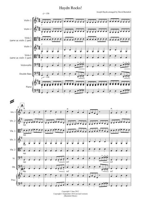 Haydn Rocks! for String Orchestra (arr. David Burndrett)