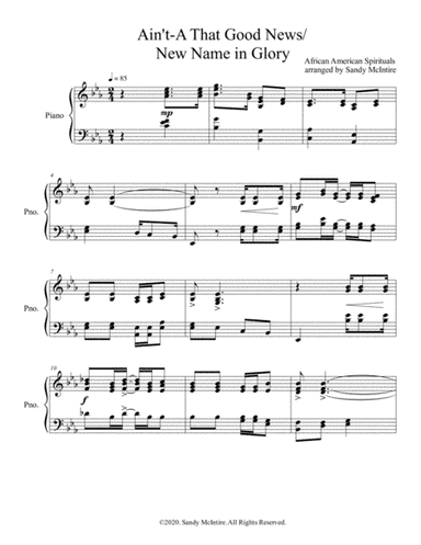 Ain't-A That Good News/New Name in Glory (arr. Sandy McIntire)