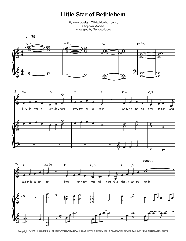 Little Star of Bethlehem (arr. Tunescribers)