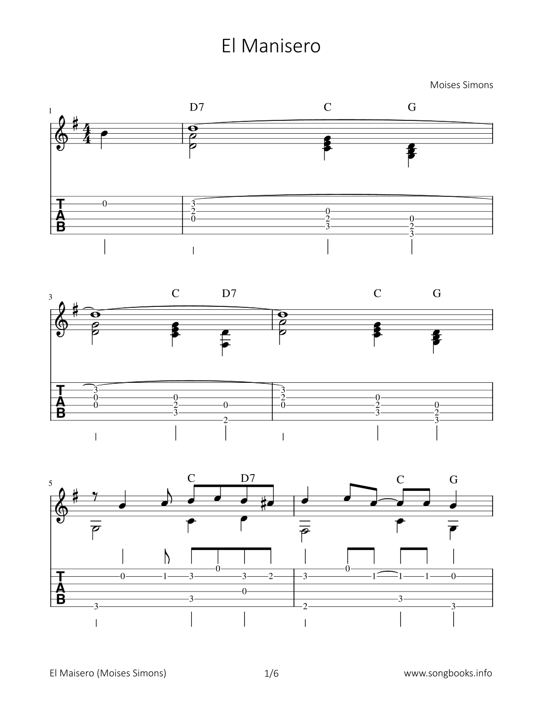 El Mainsero (arr. Bettina Schipp)