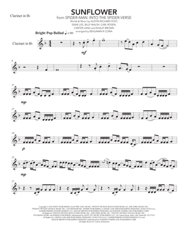 Sunflower (arr. Benjamín R. Coria)