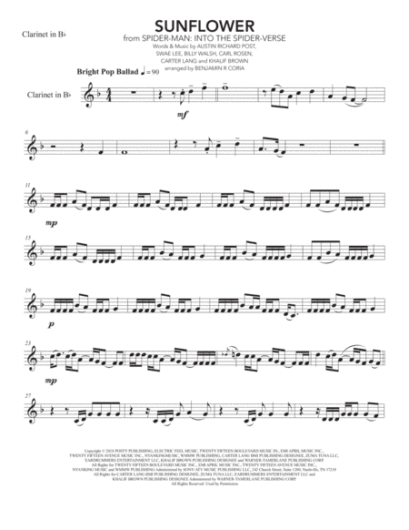 Sunflower (arr. Benjamín R. Coria)