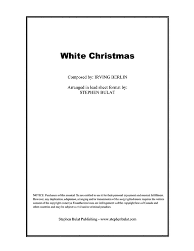 White Christmas (arr. Stephen Bulat)