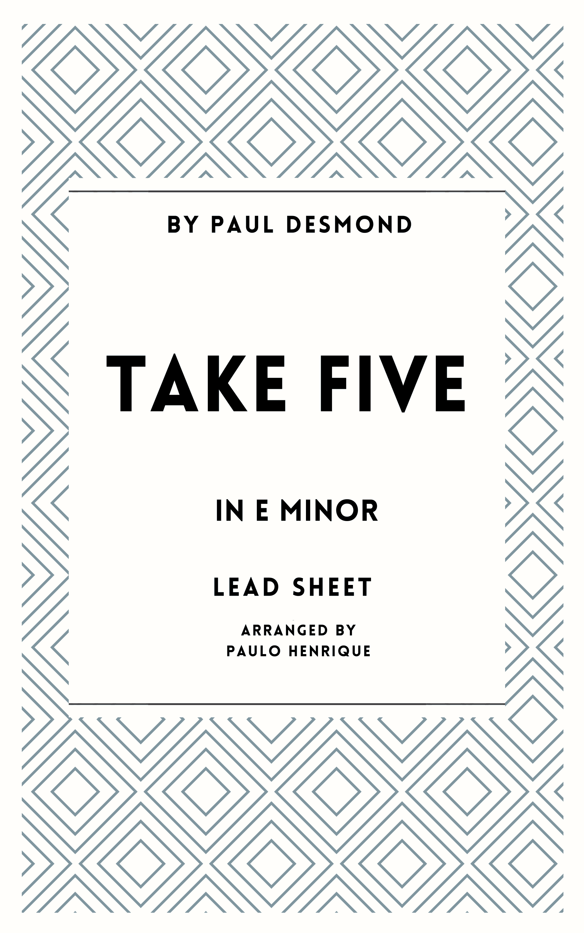 Take Five (arr. Paulo Henrique)