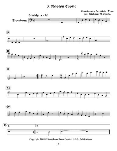 Legends & Tales of the Renaissance (of loss) - 3. Roslyn Castle (Trombone) (arr. R.R.Cardo)