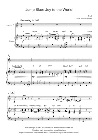 Jump Blues Joy to the World (arr. Hoopla Sheet Music)