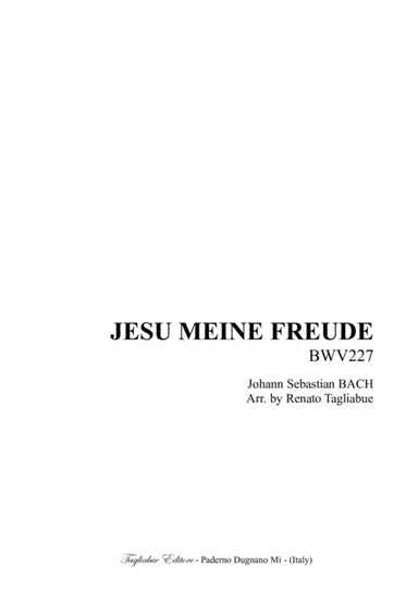 J.S.Bach - BWV 227 - 1. Jesu, meine Freude, 2. Es ist nun nichts - For Brass quintet - With Parts