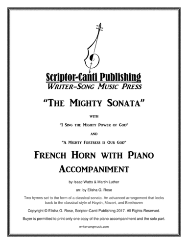 (I Sing The Mighty Power Of God & A Mighty Fortress Is Our God) The Mighty Sonata - French Horn (arr. Elisha G. Rose)