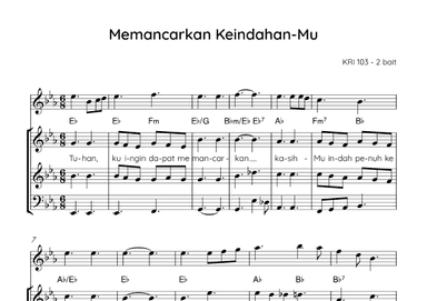 Let The Beauty of Jesus Be Seen In Me - Score Only (arr. Angie Wiranata)