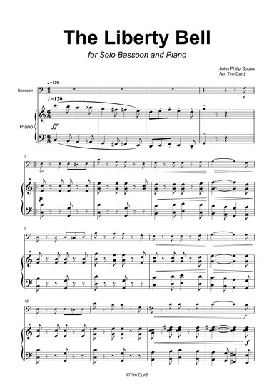 The Liberty Bell for Bassoon and Piano (arr. Tim Curd)