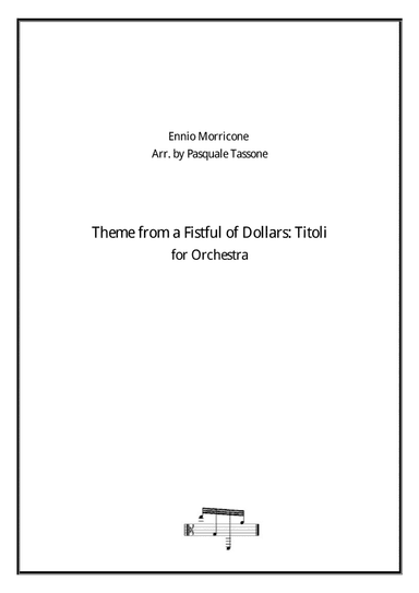 A Fistful Of Dollars (arr. Pasquale Tassone)