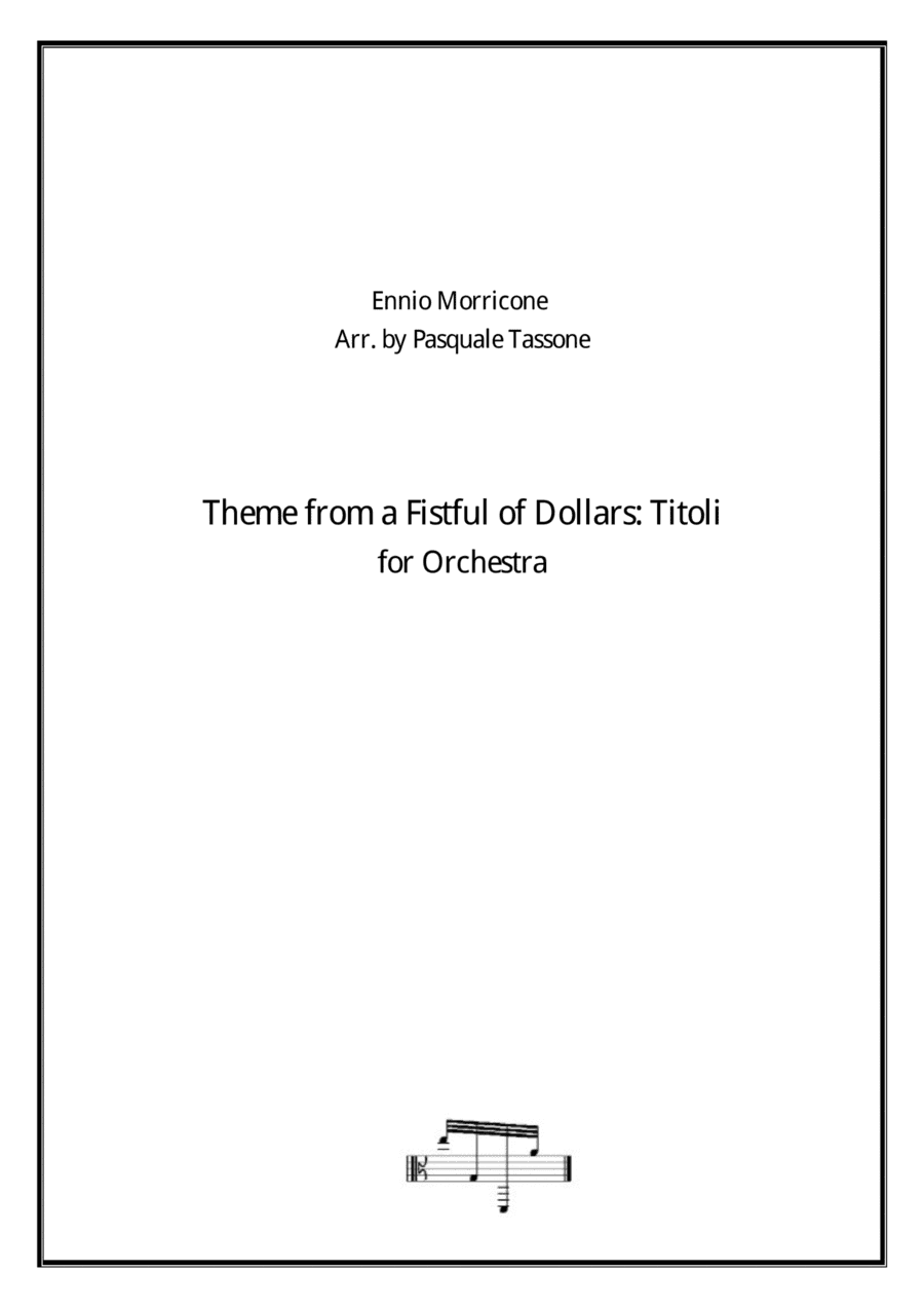 A Fistful Of Dollars (arr. Pasquale Tassone)