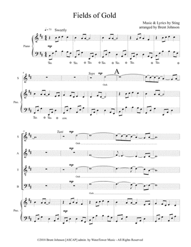Fields Of Gold (arr. WaterTower Music)