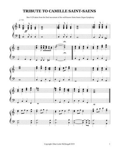 Tribute to Camille Saint-Saens (arr. Allan Leslie McDougall)