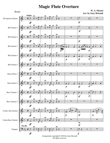 Magic Flute Overture (arr. Gary Bricault)