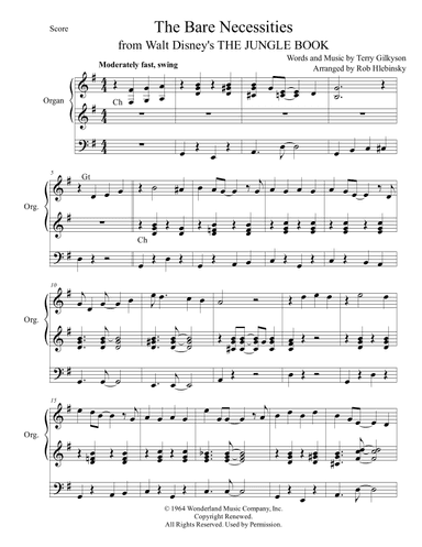 The Bare Necessities (arr. Rob Hlebinsky)