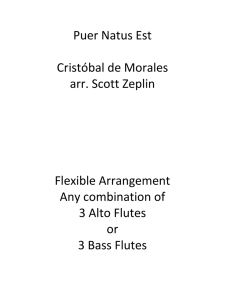 Puer Natus Est (arr. Scott Zeplin)