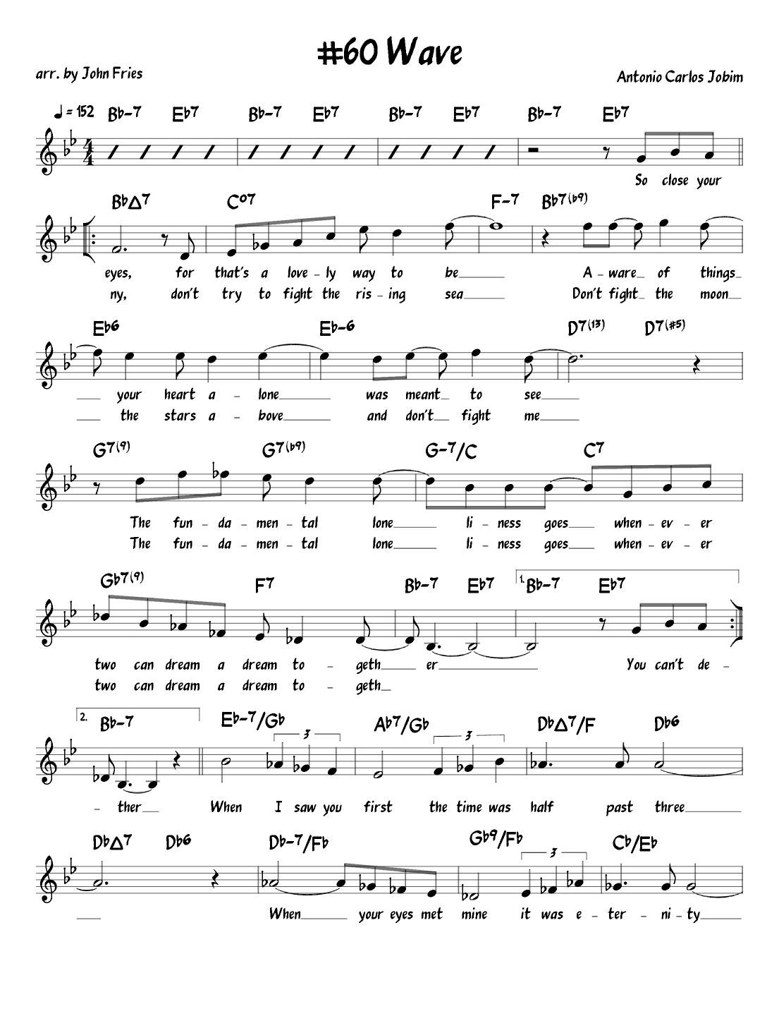 Wave (arr. John Fries)