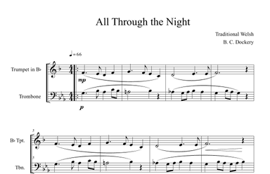 All Through the Night (Trumpet and Trombone Duet) (arr. B. C. Dockery)