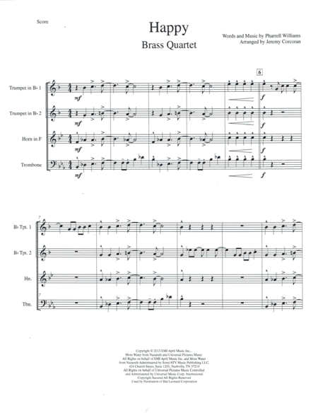 Happy (arr. Jeremy Corcoran)
