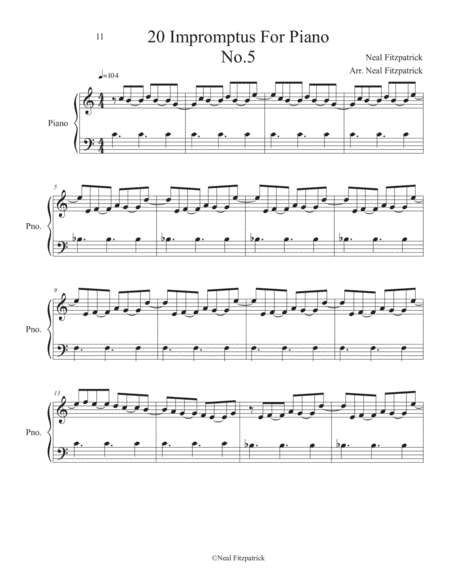 Impromptu No.5 For Piano
