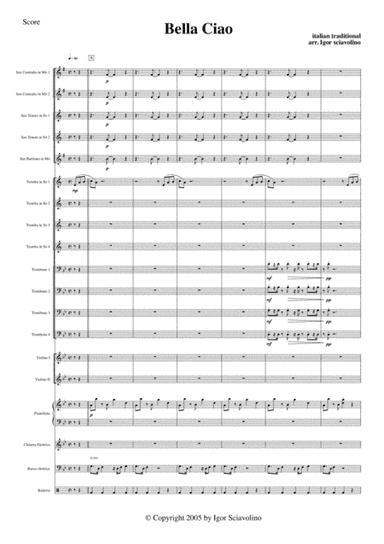 Bella Ciao - italian traditional - for Big Band Jazz (arr. Igor Sciavolino)