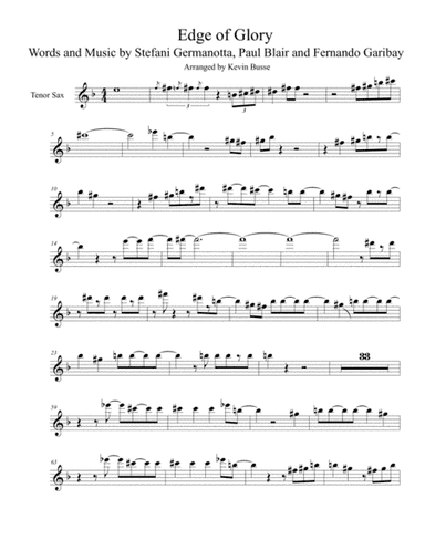 The Edge Of Glory (arr. Kevin Busse)
