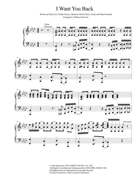 I Want You Back (arr. William Schwartz)