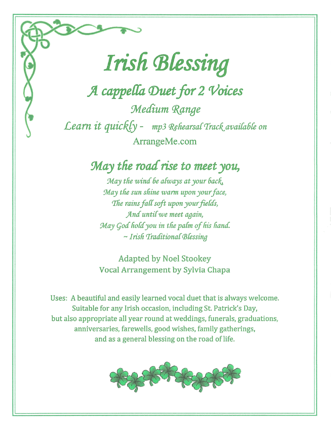Irish Blessing (arr. Sylvia Chapa)