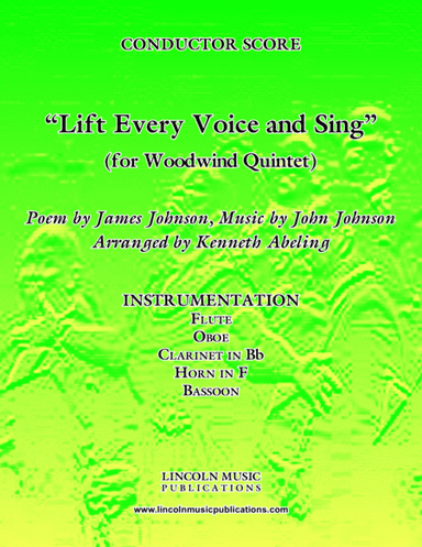 Lift Every Voice and Sing (for Woodwind Quintet) (arr. Kenneth Abeling)