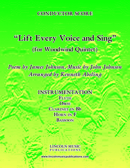 Lift Every Voice and Sing (for Woodwind Quintet) (arr. Kenneth Abeling)