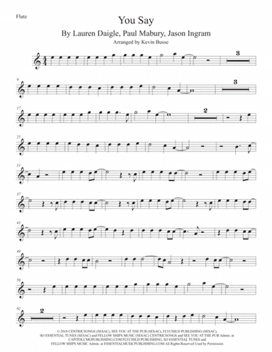 You Say (arr. Kevin Busse)