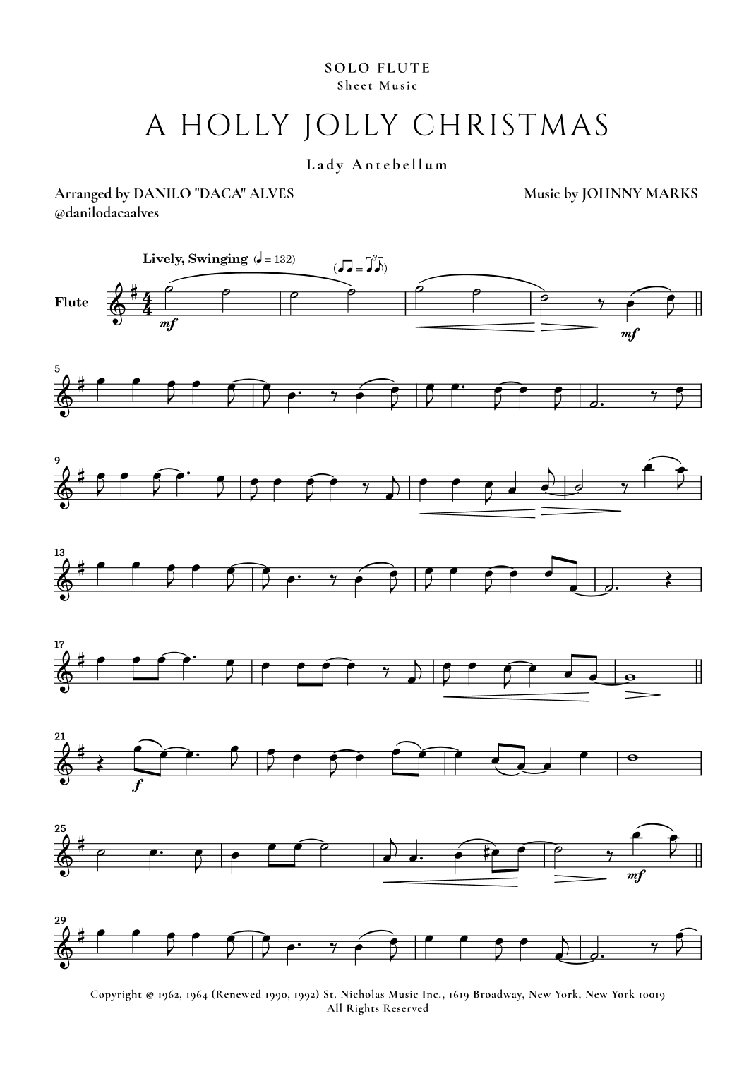 A Holly Jolly Christmas (arr. Danilo “Daca” Alves)