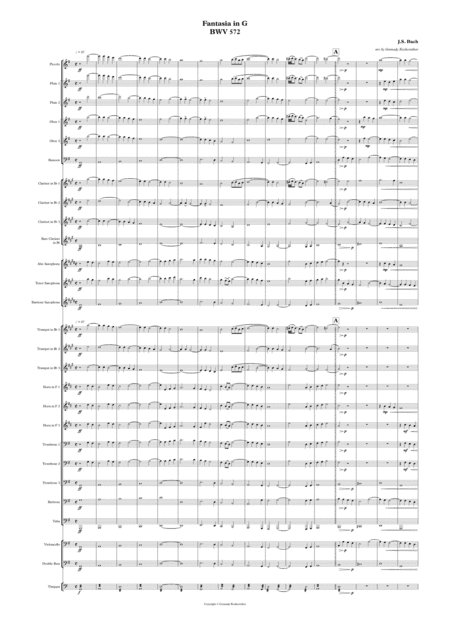 J.S. Bach Fantasia in G (BWV 572) (arr. Gennady Kozhevnikov)