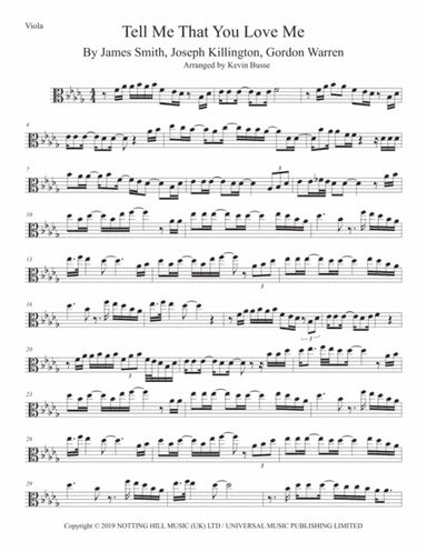 Tell Me That You Love Me (arr. Kevin Busse)