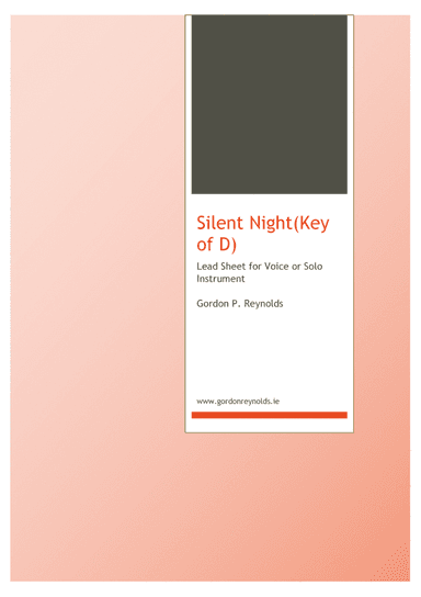 Silent Night for Solo Voice / Solo Instrument in D (arr. Voice, Solo Instrument)