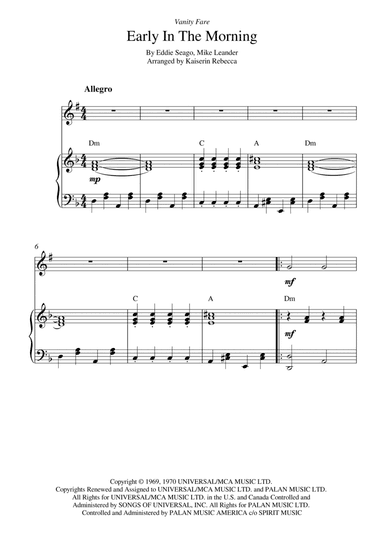 Early In The Morning (arr. Kaiserin Rebecca)