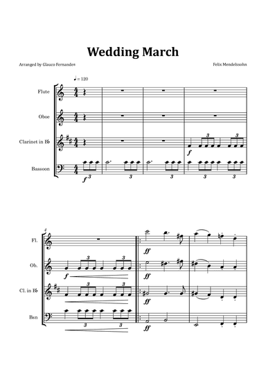 Wedding March (arr. Glauco Fernandes)