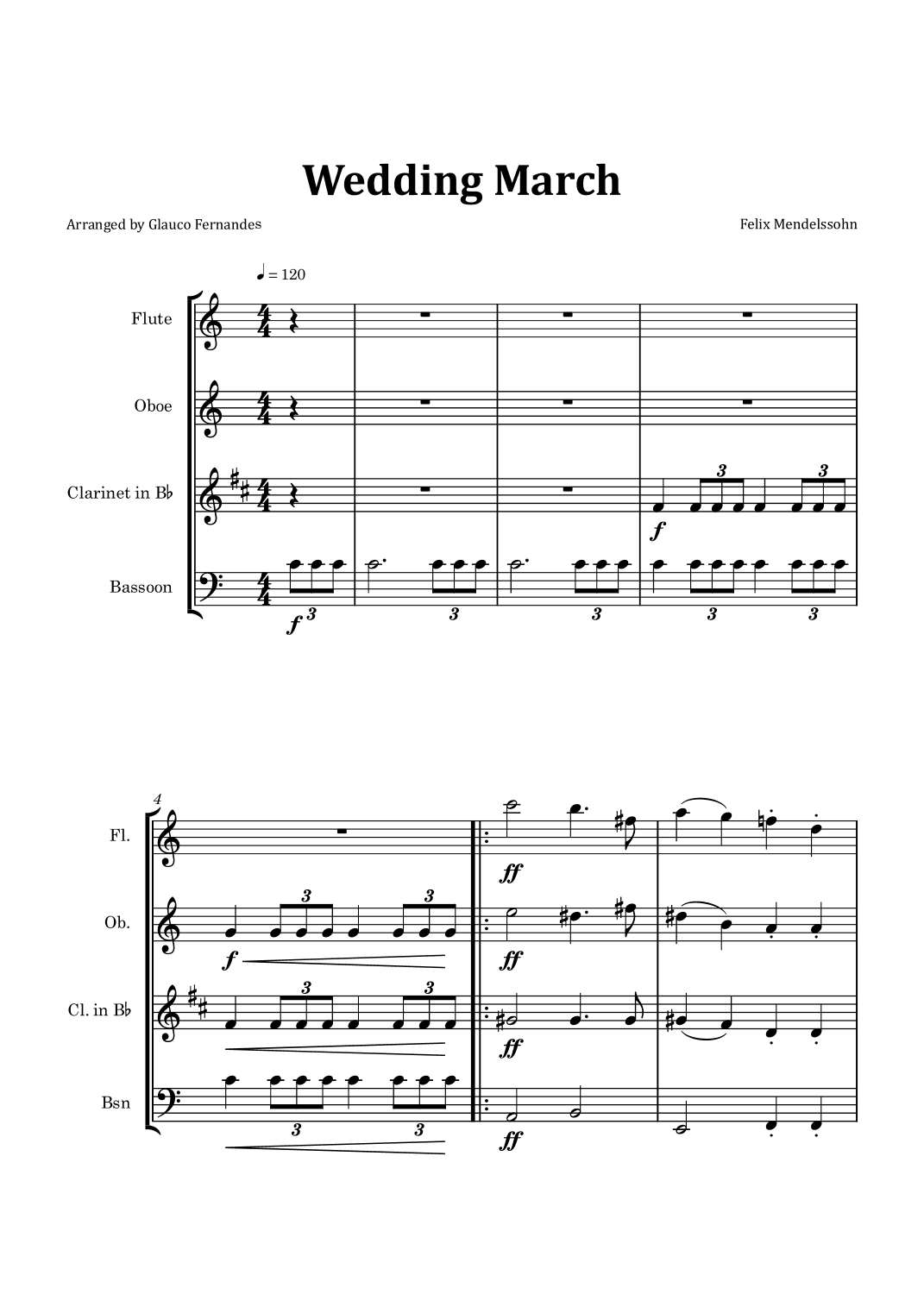 Wedding March (arr. Glauco Fernandes)