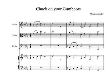 Chuck on your Gumboots