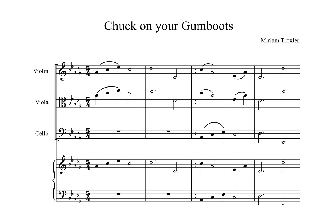 Chuck on your Gumboots