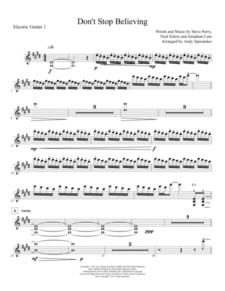 Don't Stop Believin' (arr. Andy sperandeo)